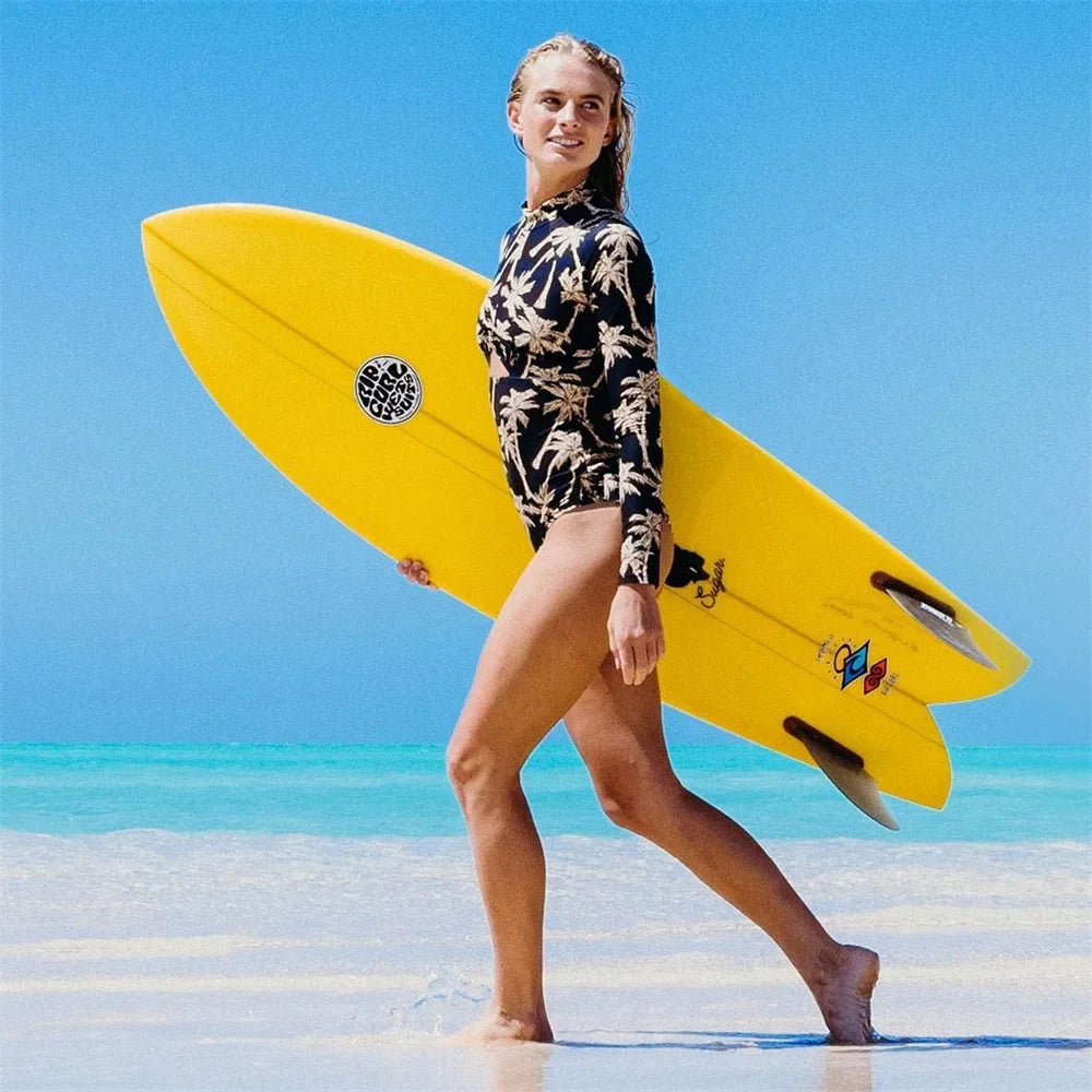 Aurie One Piece Long Sleeve Swimsuit for Women - Love Salve 