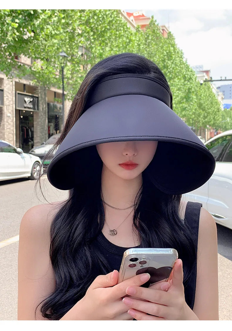 Summer Wide Brim Floppy Visor Hats for Sun Protection - Love Salve 