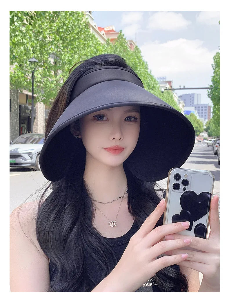 Summer Wide Brim Floppy Visor Hats for Sun Protection - Love Salve 