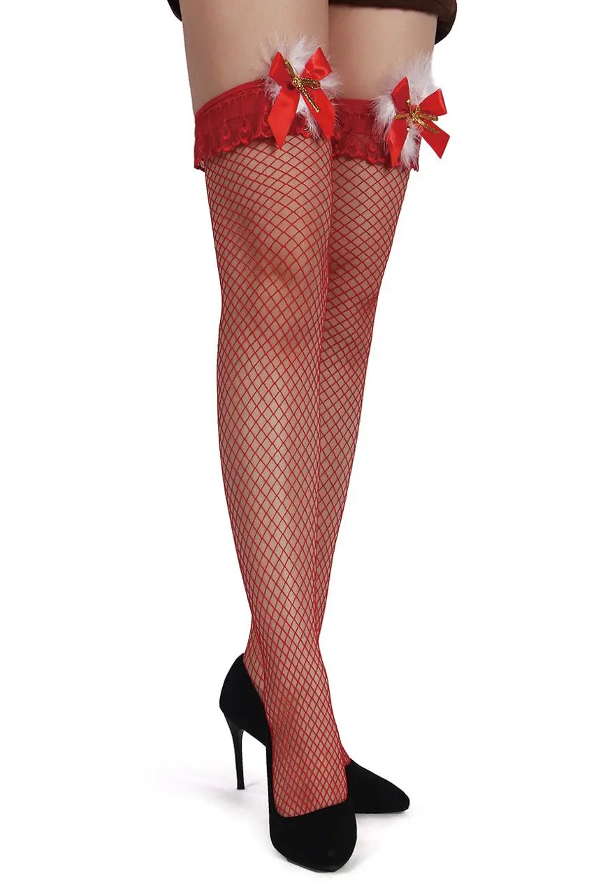 3wishes.com Apparel & Accessories > Lingerie - Net Holiday Stockings - Premium Quality 3wishes.com