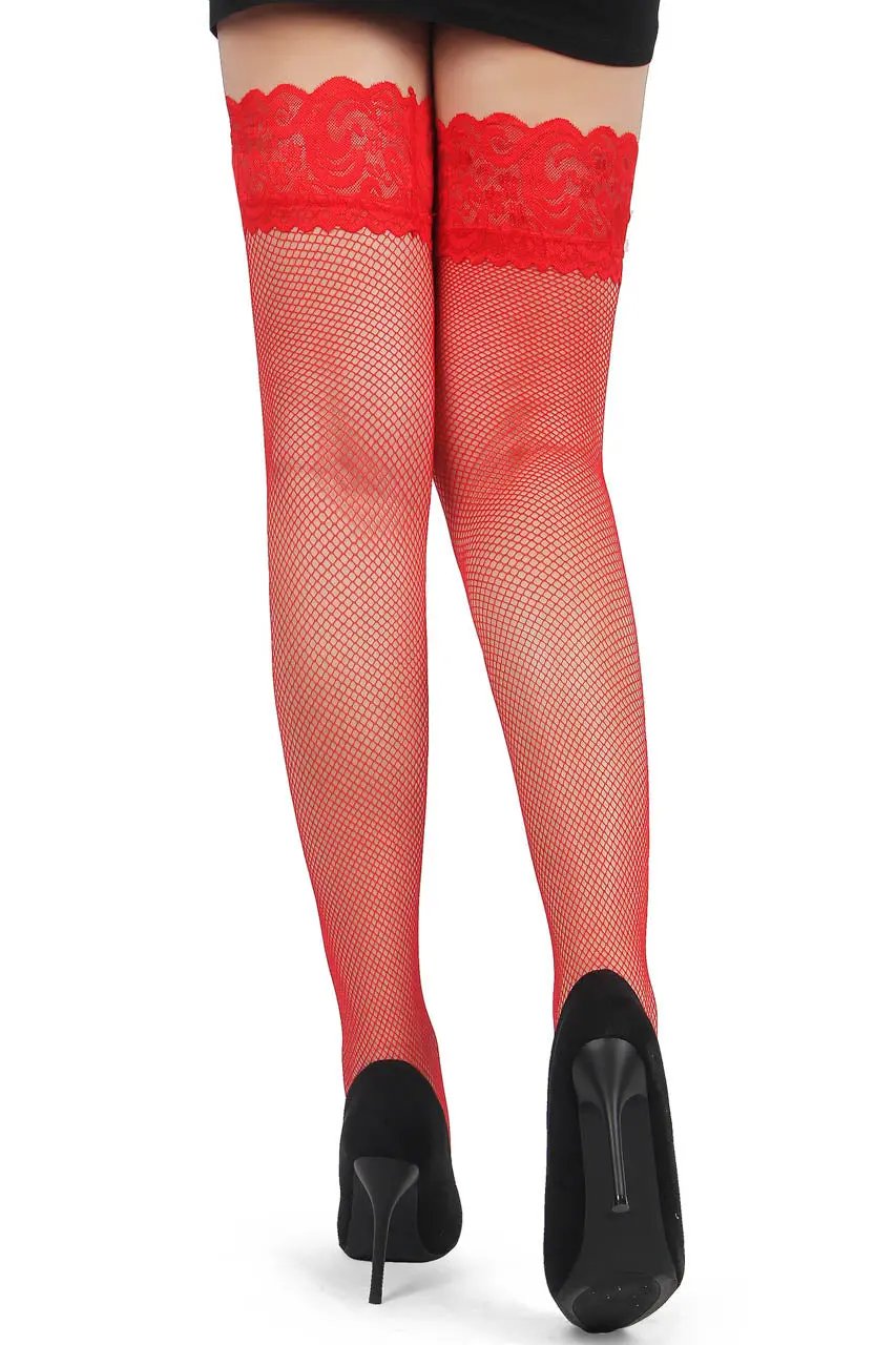 3wishes.com Apparel & Accessories > Clothing - 3wishes Plus Size Lace Net Stockings - Comfortable & Stylish - Premium Quality 3wishes.com