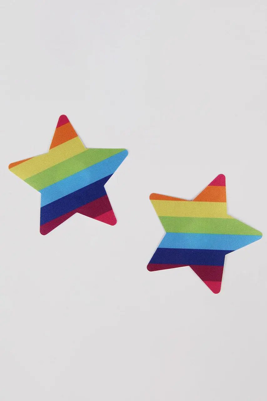 3wishes.com Apparel & Accessories > Lingerie - 3wishes Rainbow Star Pasties: Get Yours! - Premium Quality 3wishes.com