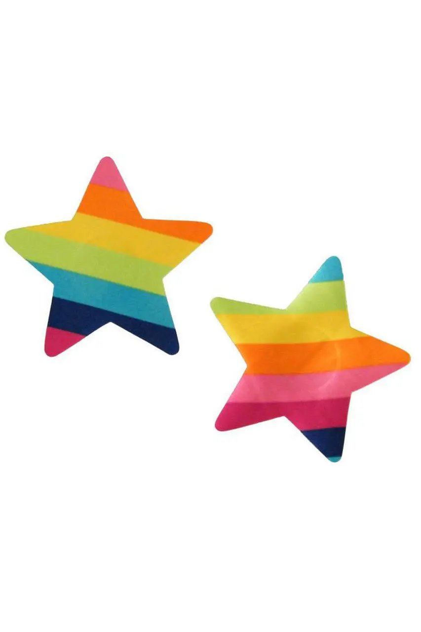 3wishes.com Apparel & Accessories > Lingerie - 3wishes Rainbow Star Pasties: Get Yours! - Premium Quality 3wishes.com
