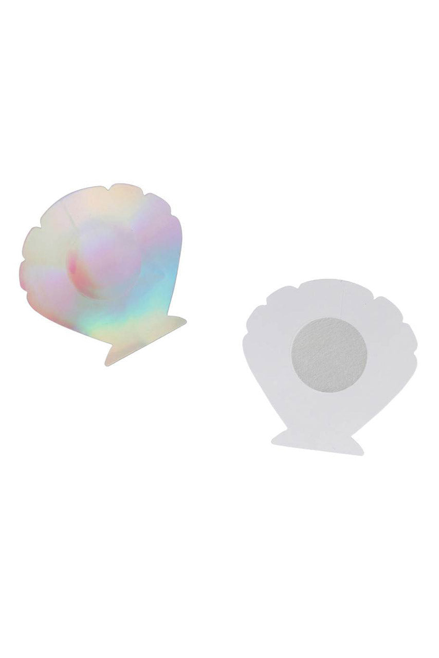 3wishes.com Apparel & Accessories > Lingerie - Iridescent Shell Pasties - Premium Quality 3wishes.com