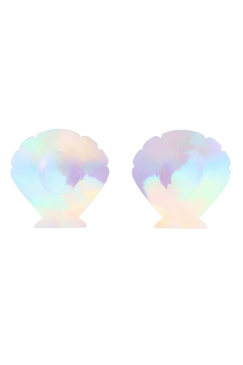 3wishes.com Apparel & Accessories > Lingerie - Iridescent Shell Pasties - Premium Quality 3wishes.com