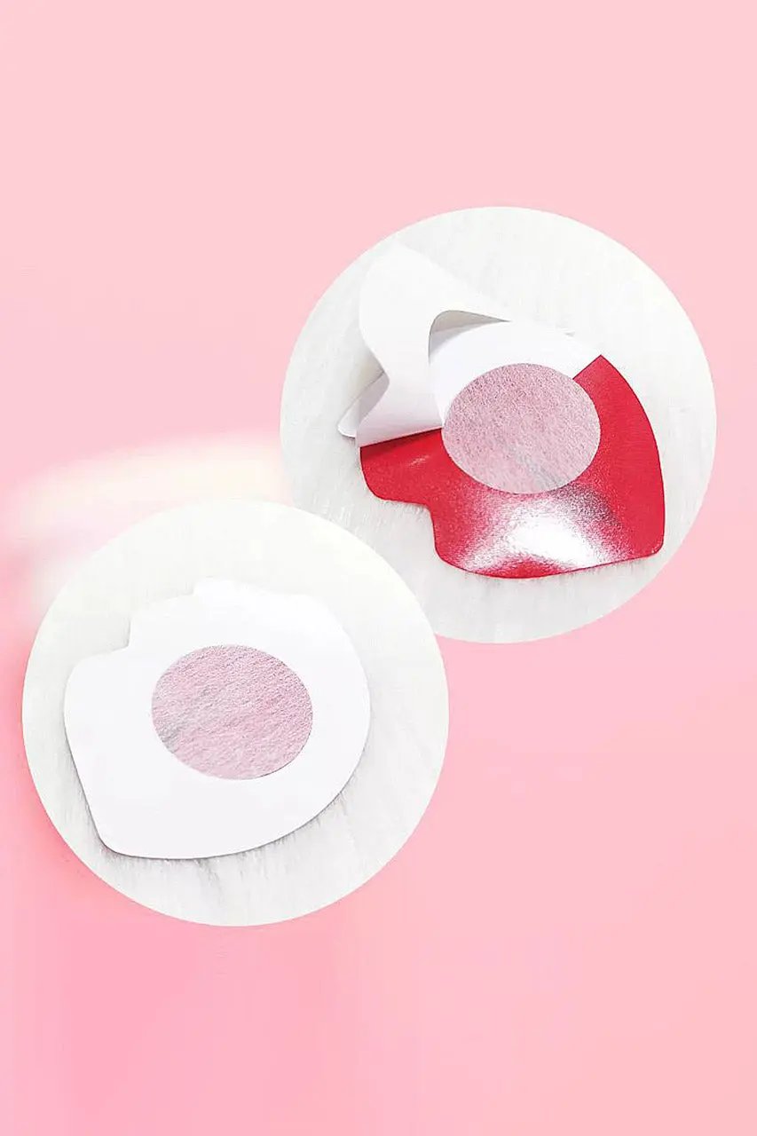 3wishes.com Apparel & Accessories > Lingerie - 3Wishes: Red Lip Pasties - Sexy Lingerie - Premium Quality 3wishes.com