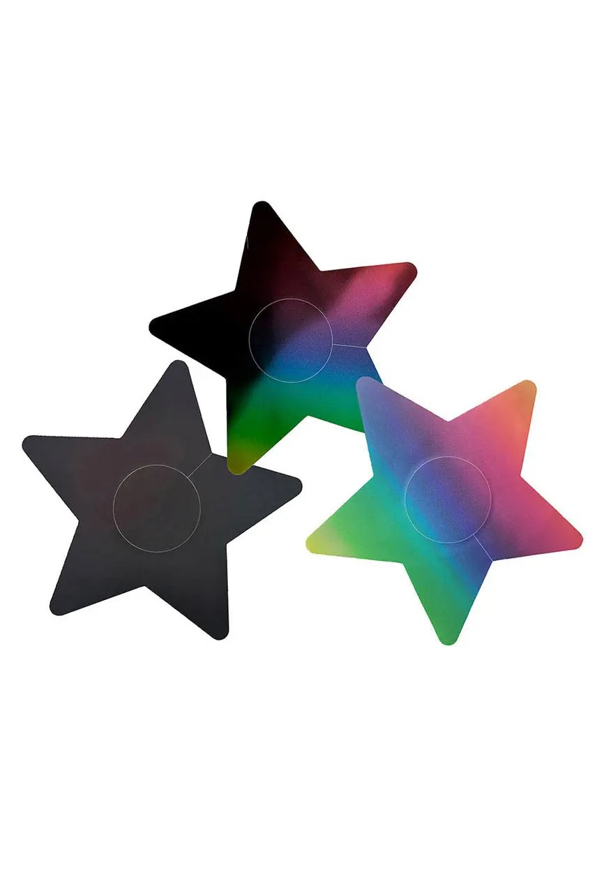 3wishes.com Apparel & Accessories > Lingerie - 3wishes: Color-Changing Star Pasties - Premium Quality 3wishes.com