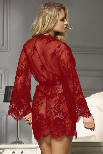 3wishes Lace Robe - Sexy, Short & Comfortable