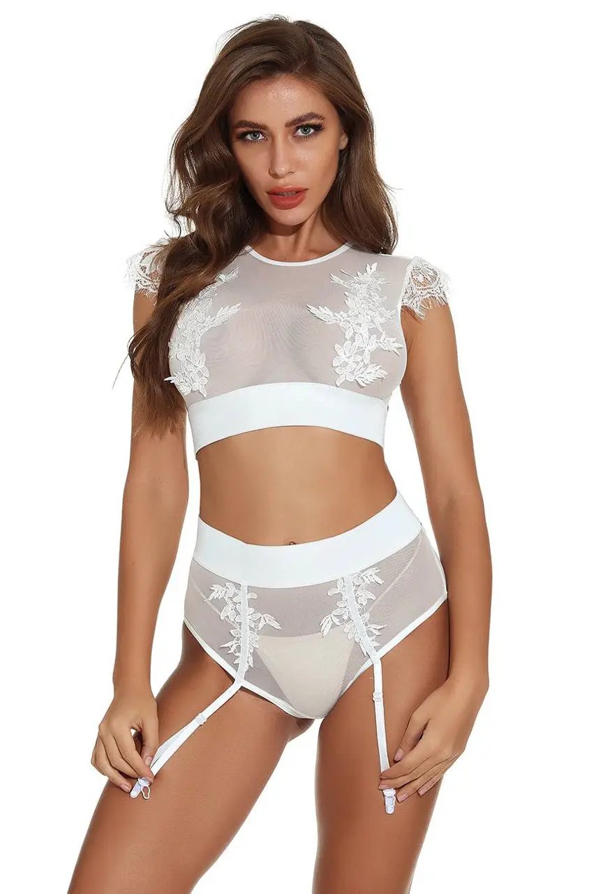 3wishes.com Bra Sets - Embroidered Bra Set - Premium Quality 3wishes.com