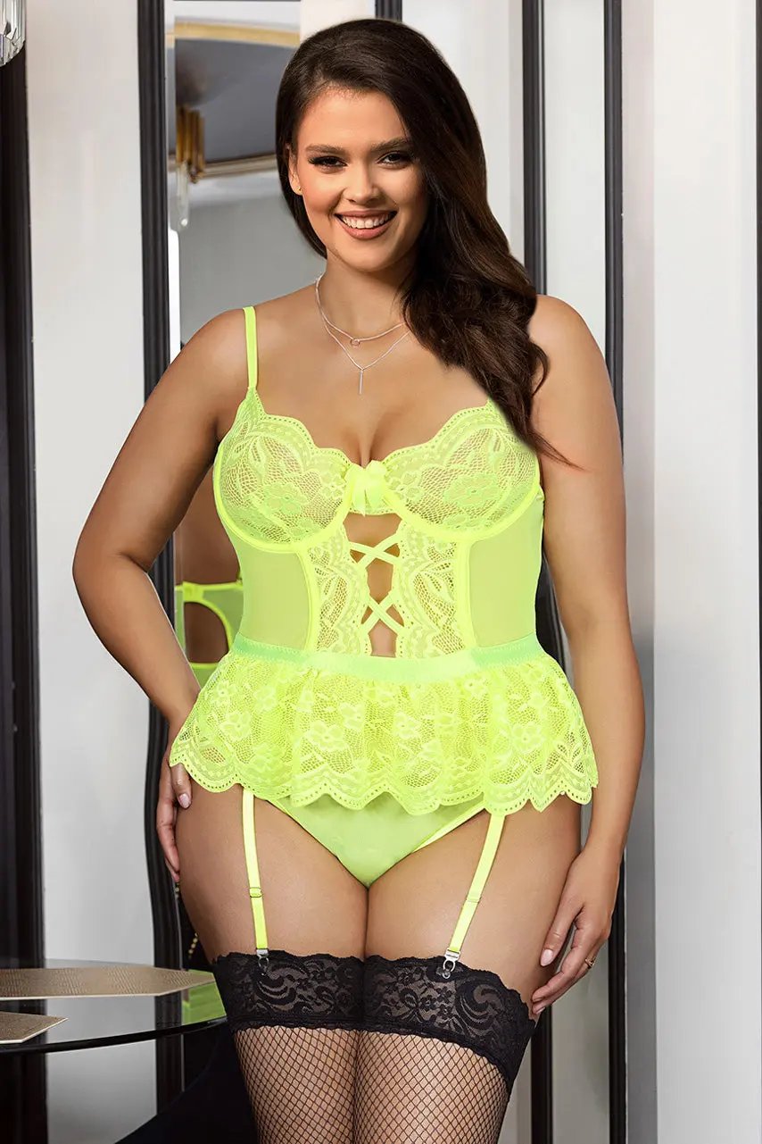 3wishes.com Apparel & Accessories > Clothing > Lingerie - 3Wishes Comfort Lace Teddy - Slim Fit & Stylish - Premium Quality 3wishes.com