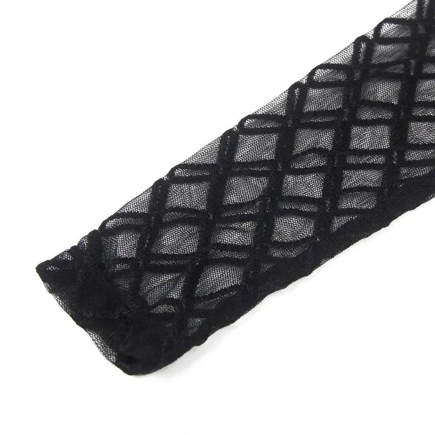 3wishes.com Apparel & Accessories > Clothing > Lingerie - High Neck Mesh Sleeve Lingerie Teddy - Premium Quality 3wishes.com