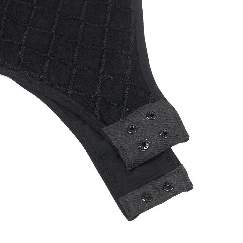 3wishes.com Apparel & Accessories > Clothing > Lingerie - High Neck Mesh Sleeve Lingerie Teddy - Premium Quality 3wishes.com