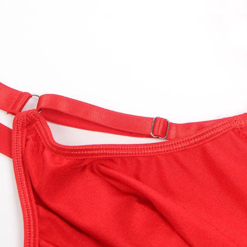 Bondage Bra and Garterbelt Set 3wishes.com