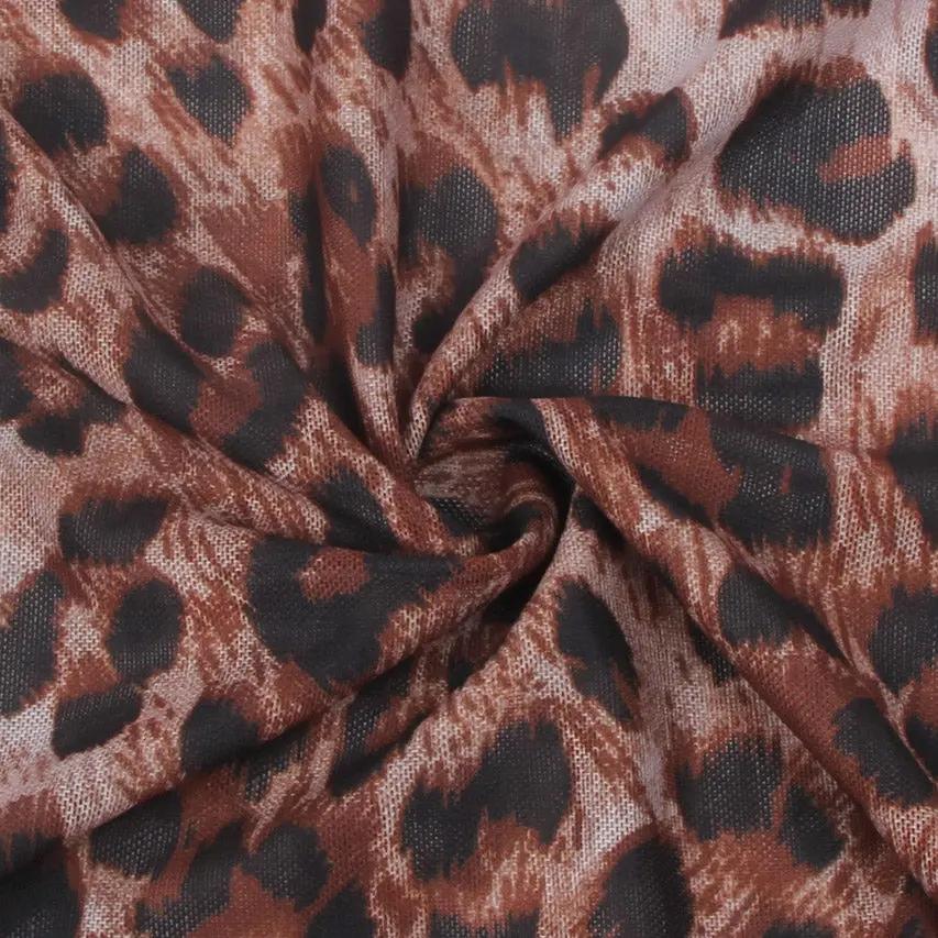 Leopard Print Lingerie Chemise 3wishes.com