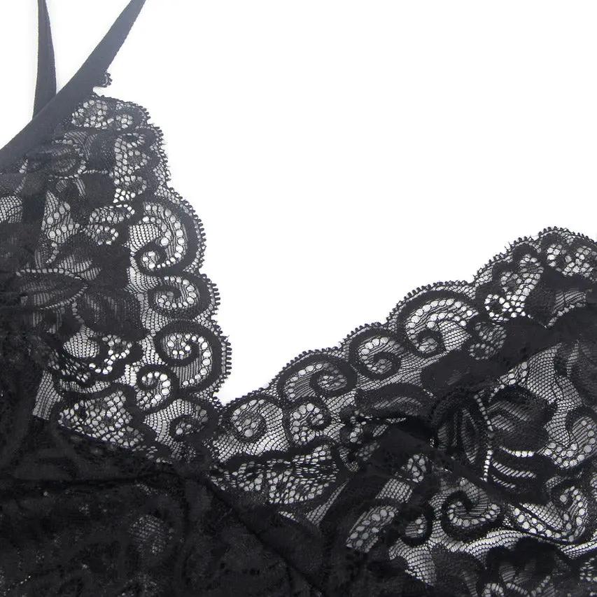 Leopard Print Lingerie Chemise 3wishes.com