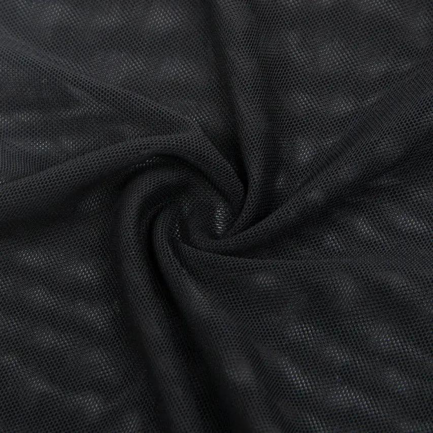 Lace-Up Back Sheer Chemise 3wishes.com