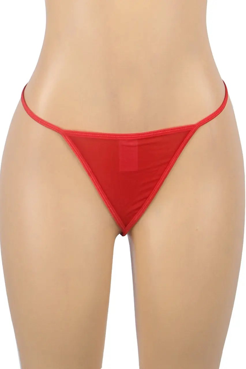 Lace-Up Back Sheer Chemise 3wishes.com