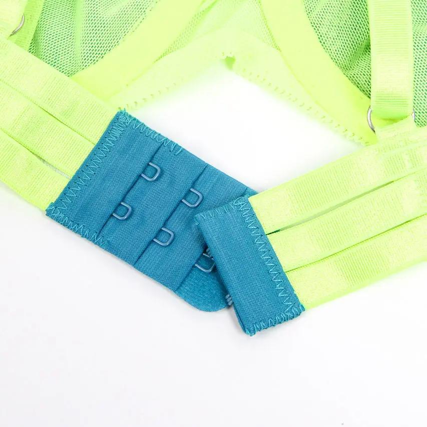 3wishes.com Apparel & Accessories > Lingerie - Neon Lace Bra and Garter Set - Premium Quality 3wishes.com