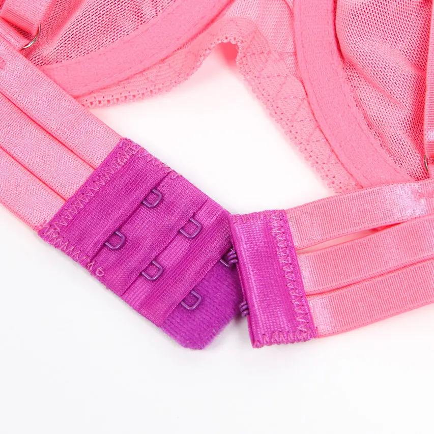 3wishes.com Apparel & Accessories > Lingerie - Neon Lace Bra Lingerie Set - Premium Quality 3wishes.com