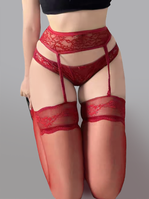 Lace Waist Garter Stockings Elegant Sensual Timeless Hello.LA.Girl