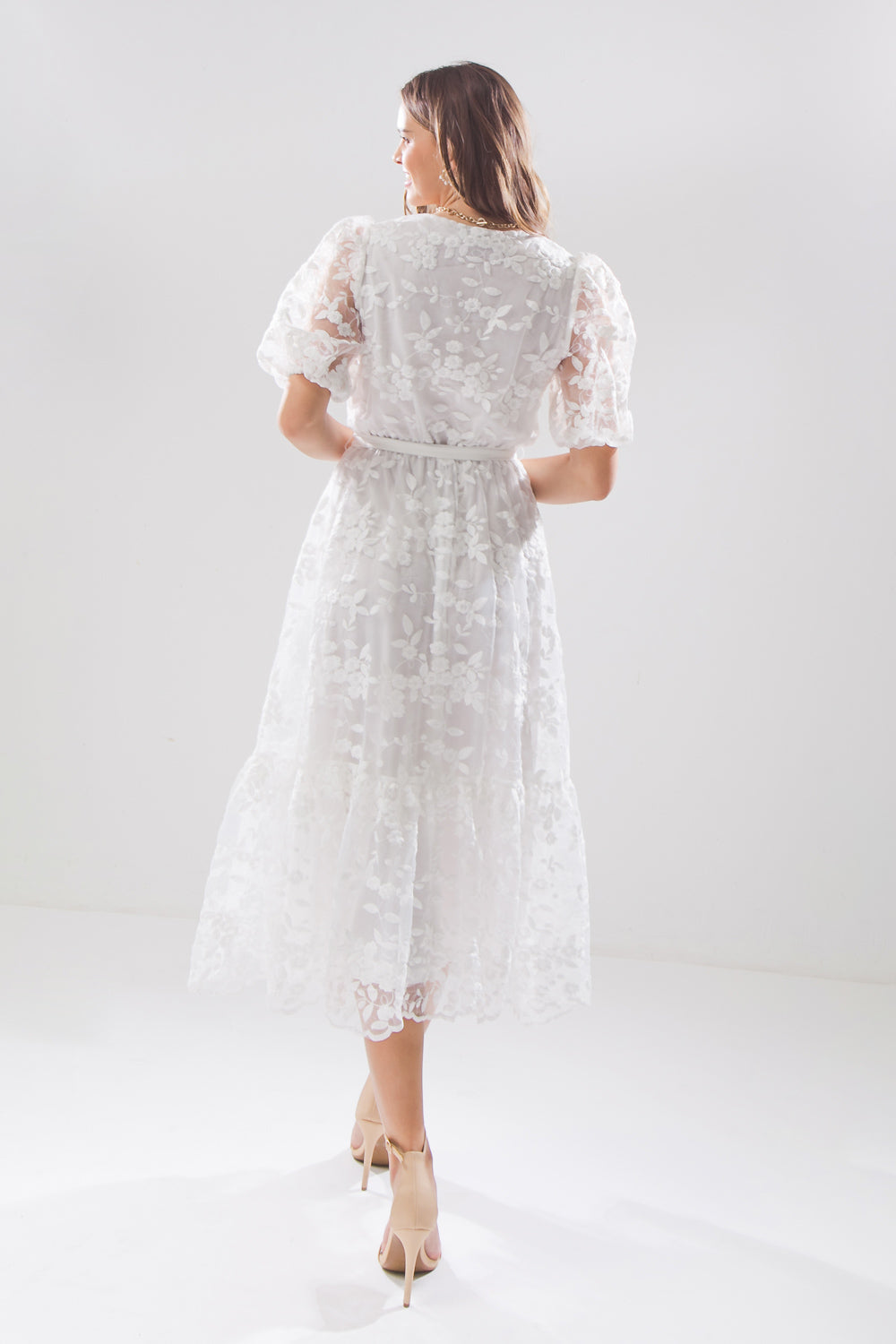 SWEET AS SUGAR MIDI DRESS 