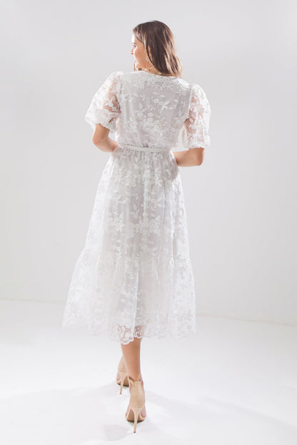 SWEET AS SUGAR MIDI DRESS 