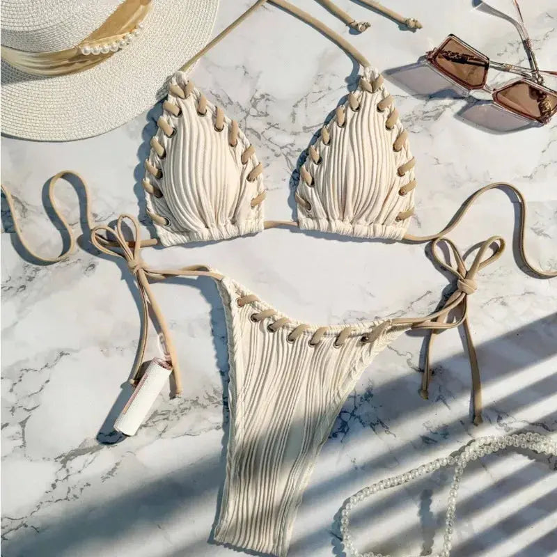 Marvelous Two Piece Swimsuit for Stylish Beach Days - Love Salve 