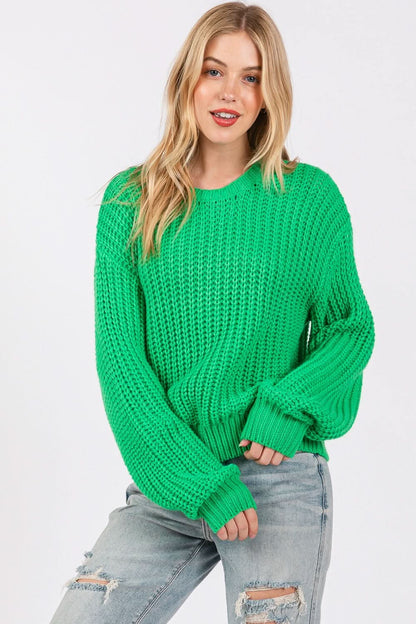 Sage + Fig cozy drop shoulder sweater - Love Salve 
