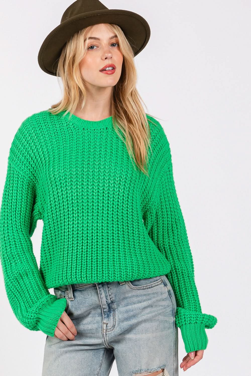 Sage + Fig cozy drop shoulder sweater - Love Salve 