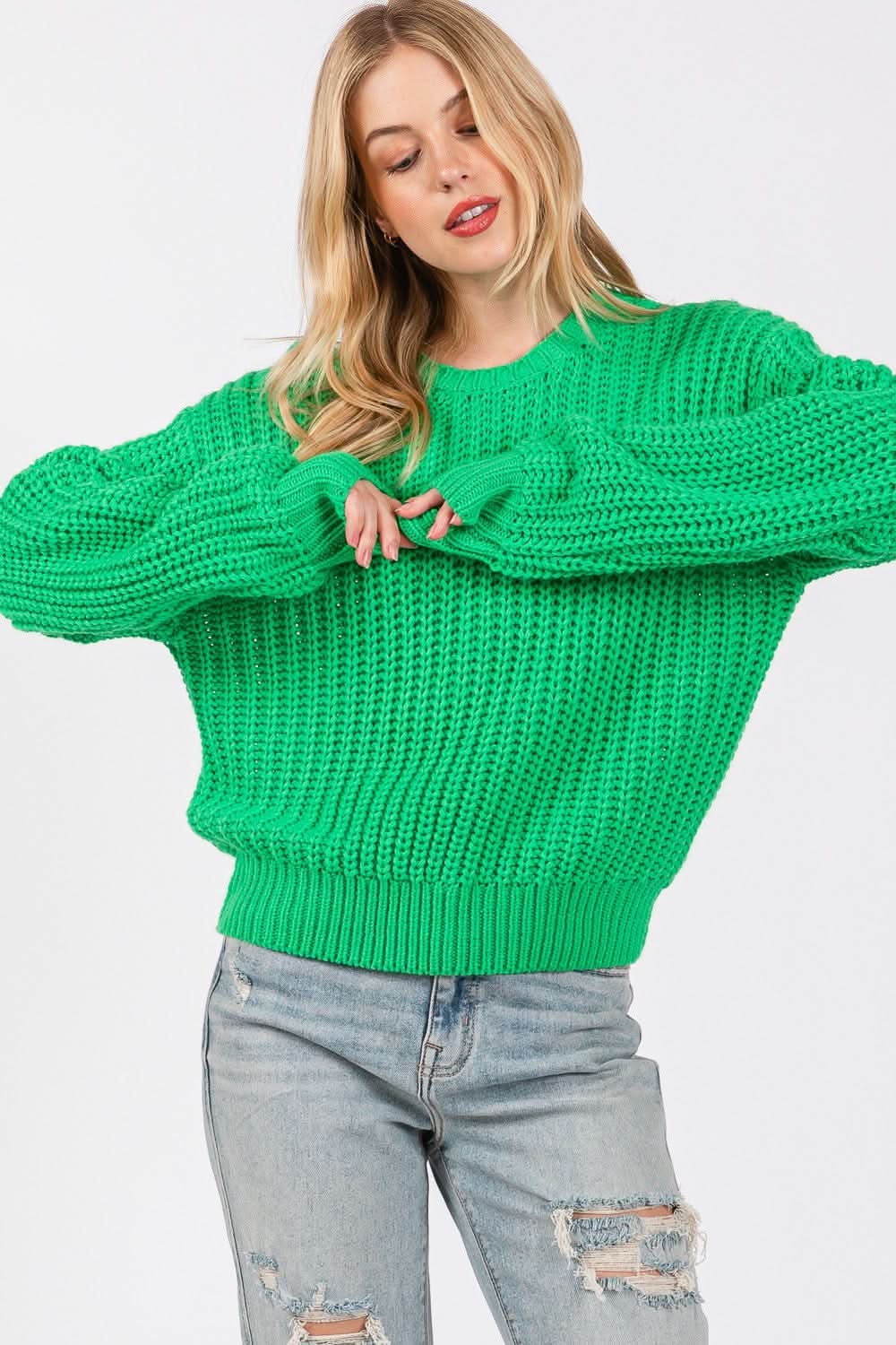 Sage + Fig cozy drop shoulder sweater - Love Salve 