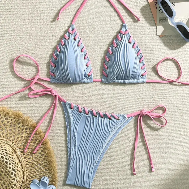 Marvelous Two Piece Swimsuit for Stylish Beach Days - Love Salve 