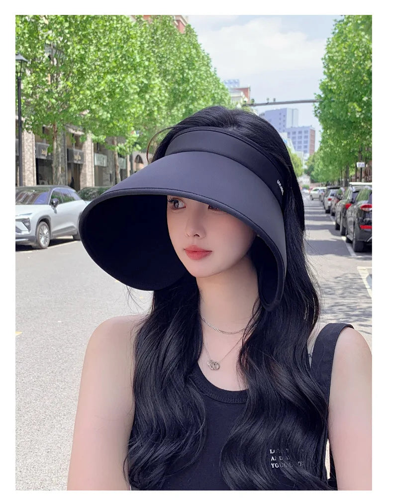 Summer Wide Brim Floppy Visor Hats for Sun Protection - Love Salve 