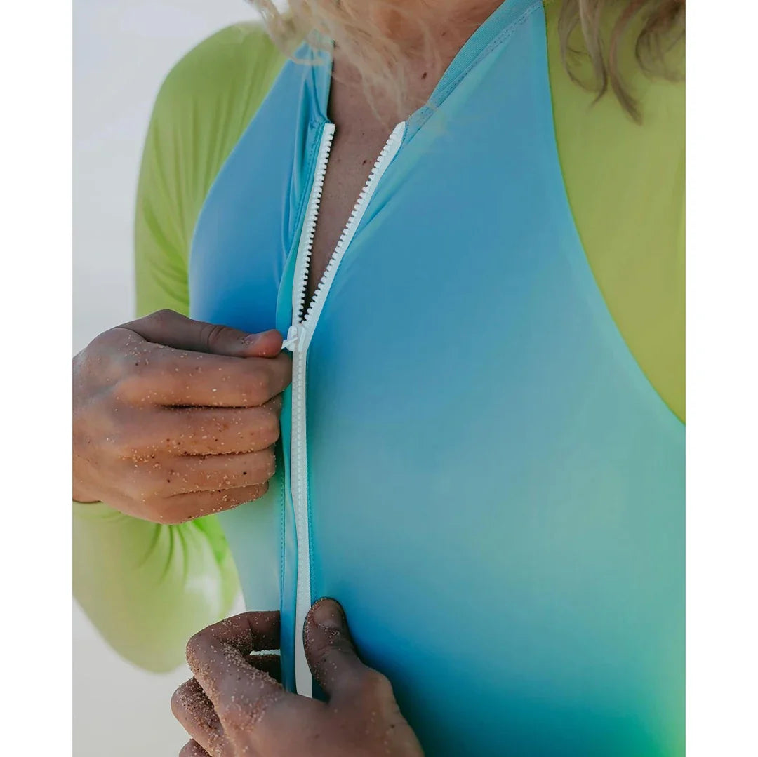 Aurie One Piece Long Sleeve Swimsuit for Women - Love Salve 