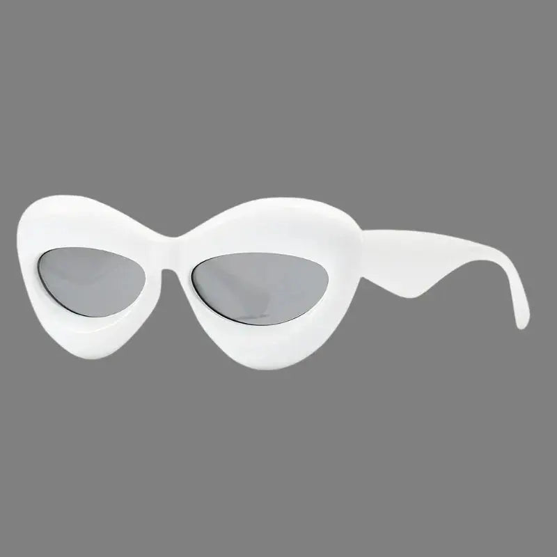 Plush Women Cat Eye Sunglasses for Stylish Protection - Love Salve 