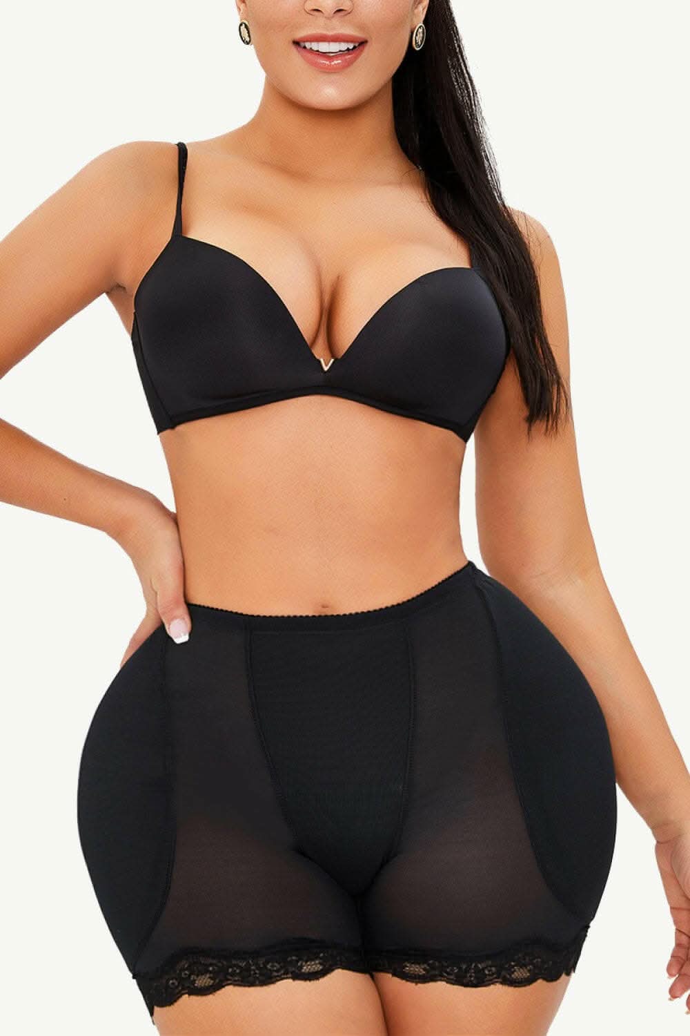 Scalloped lace shaping shorts - full size - Love Salve 