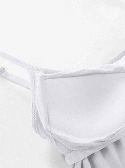 Scoop neck cami with adjustable straps - Love Salve 