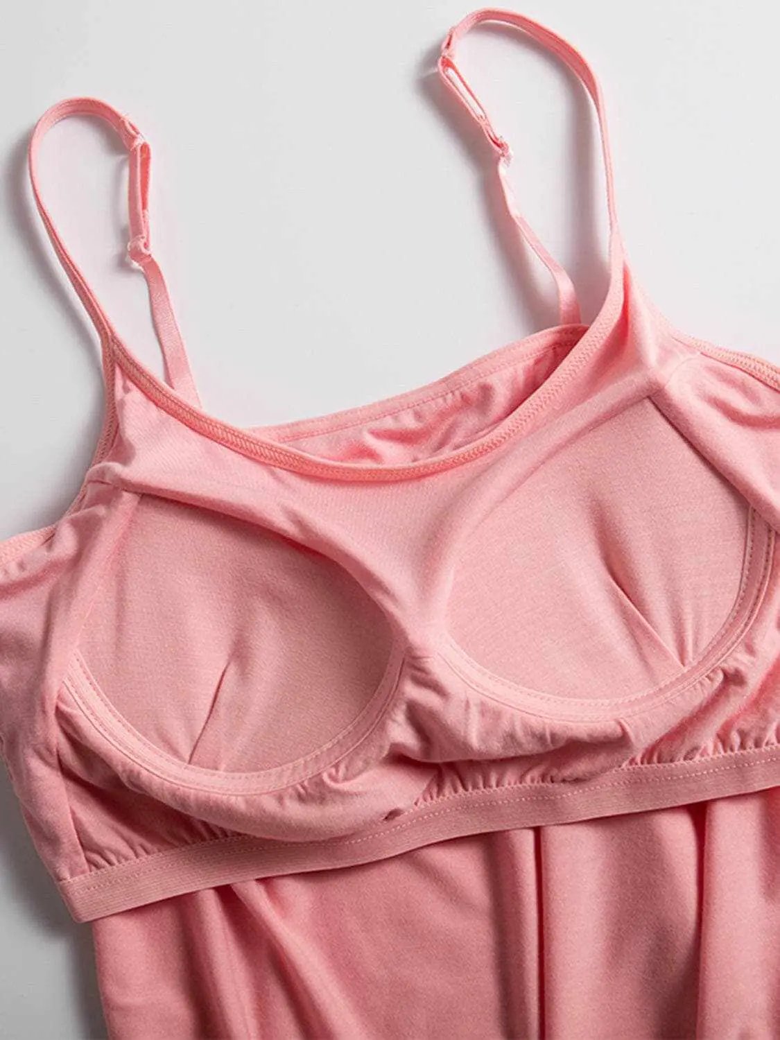 Scoop neck cami with adjustable straps - Love Salve 