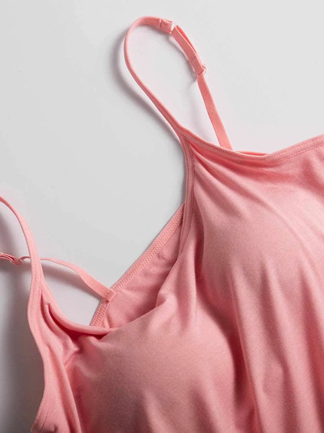 Scoop neck cami with adjustable straps - Love Salve 