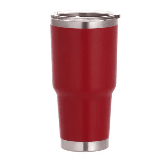 Red Tumblers 30oz with metal straw and cleaning kit. MM