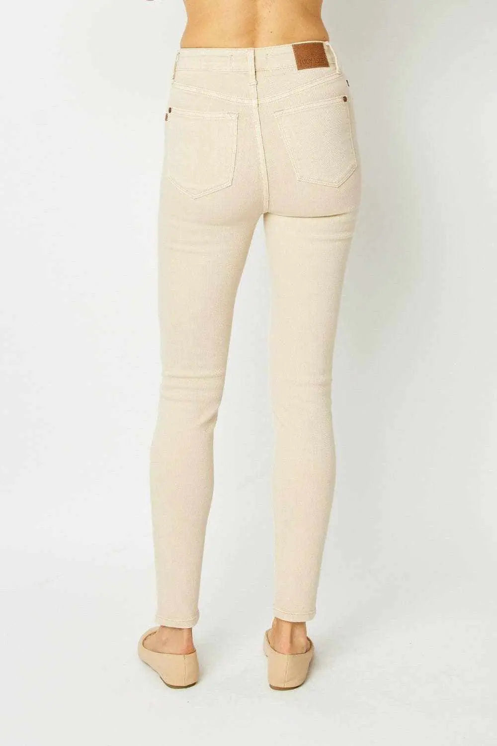 Sculpted tummy control skinny jeans - Love Salve 