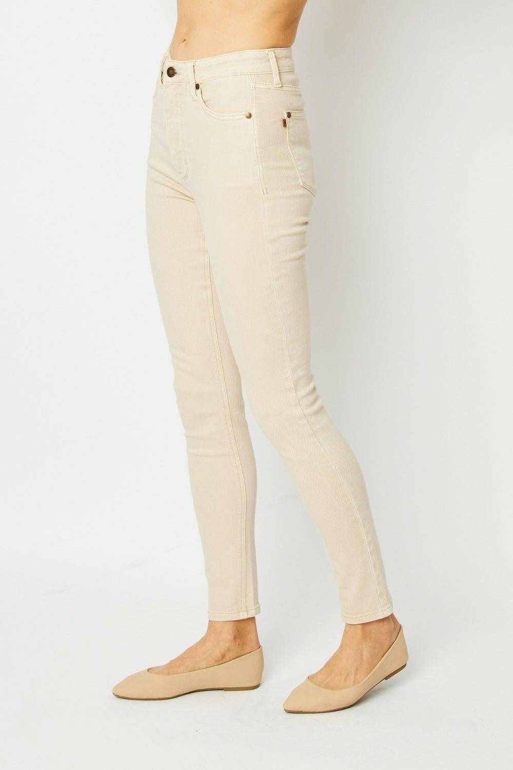 Sculpted tummy control skinny jeans - Love Salve 