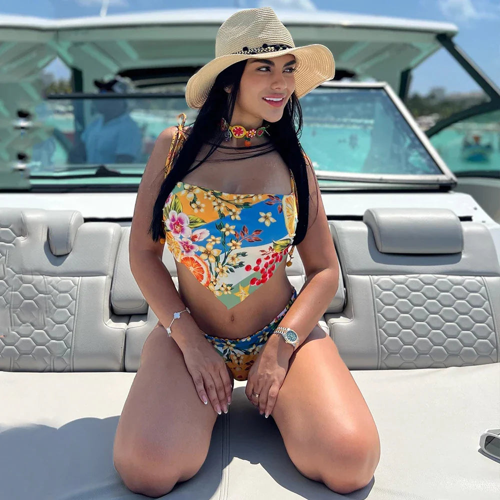 Gemma Two Piece Swimsuit for Stylish Beach Looks - Love Salve 