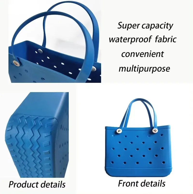 EVA Rubber Waterproof Fashion Beach Bags for Stylish Outings - Love Salve 
