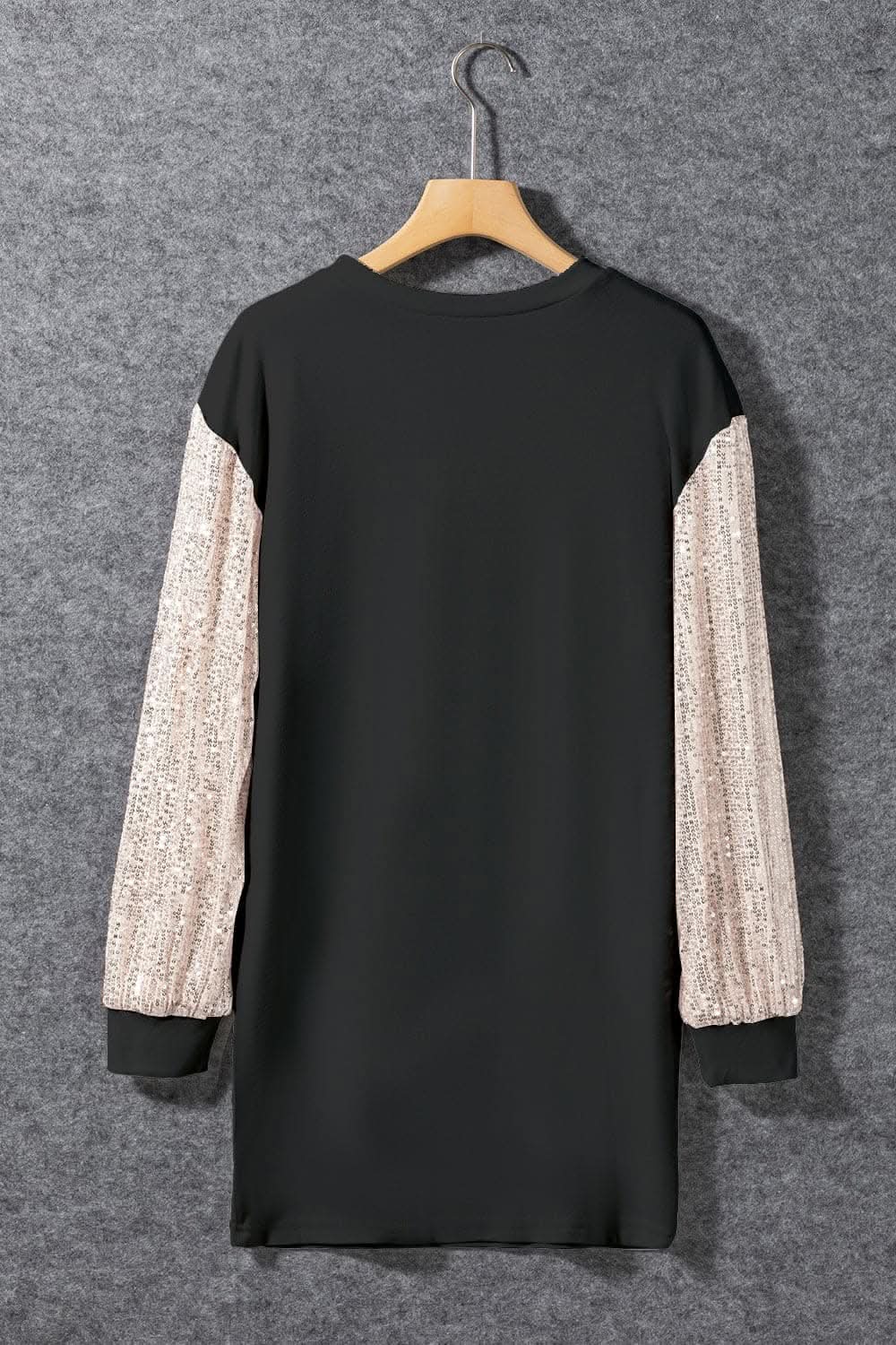 Sequin long sleeve dress with allure - Love Salve 