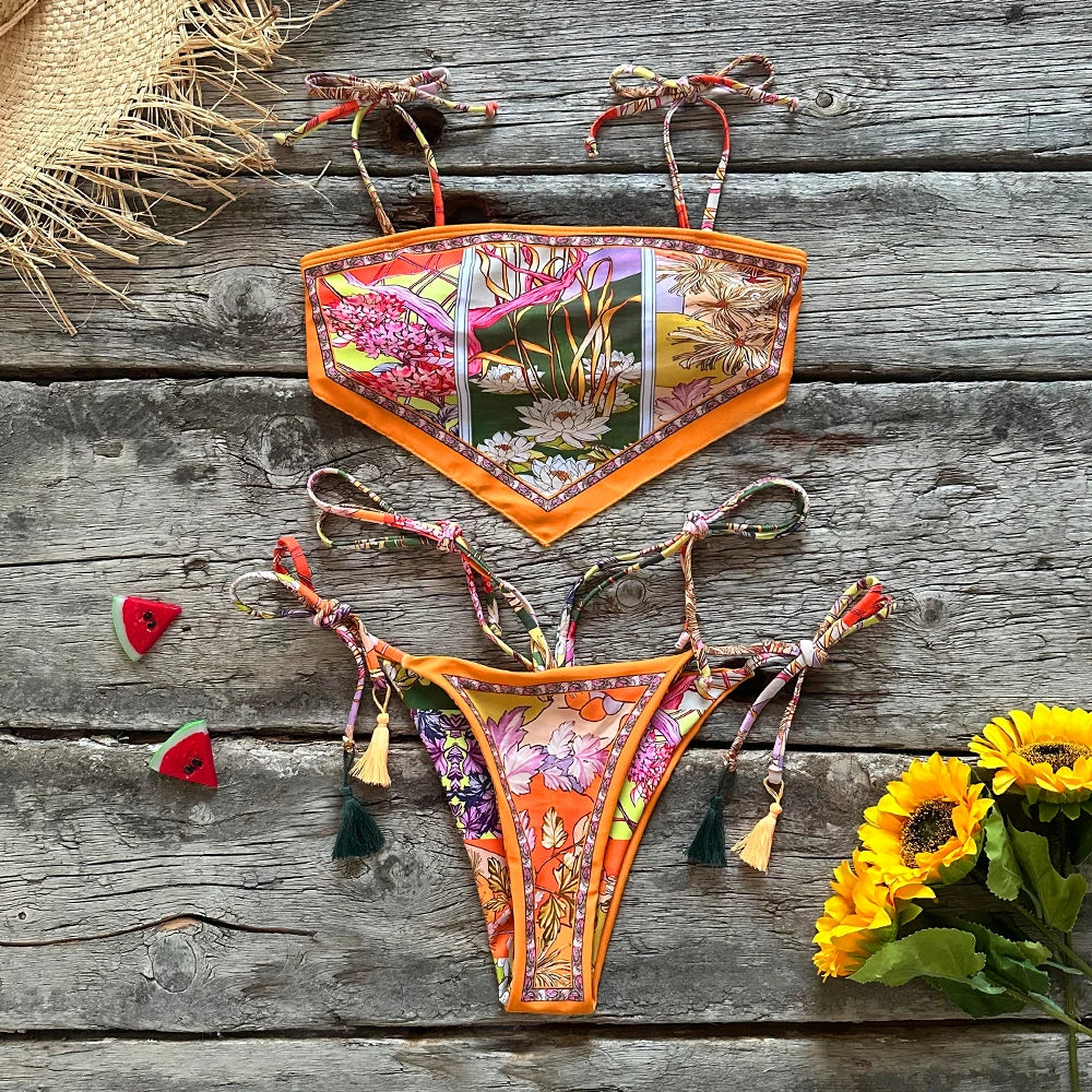 Gemma Two Piece Swimsuit for Stylish Beach Looks - Love Salve 