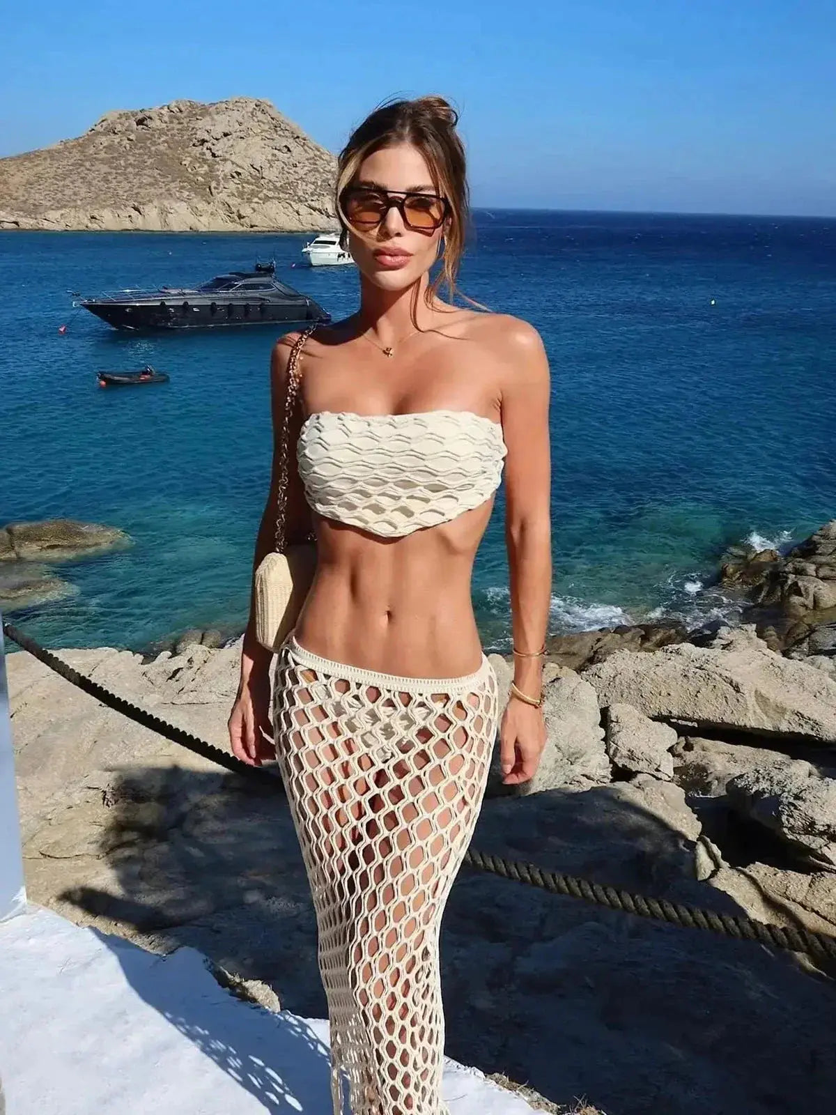 Ibiza Three Piece Swimwear for Stylish Summer Days - Love Salve 