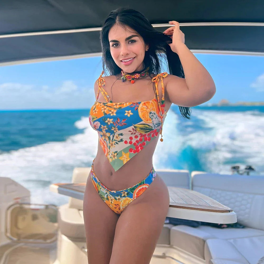 Gemma Two Piece Swimsuit for Stylish Beach Looks - Love Salve 