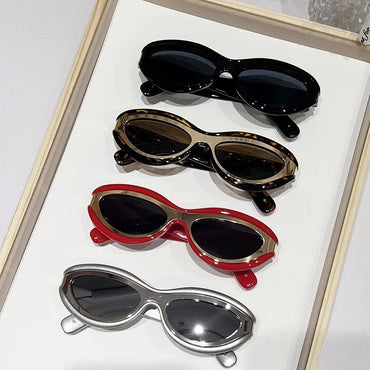 New Fashion Oval Cat Eye Sunglasses for Stylish Women