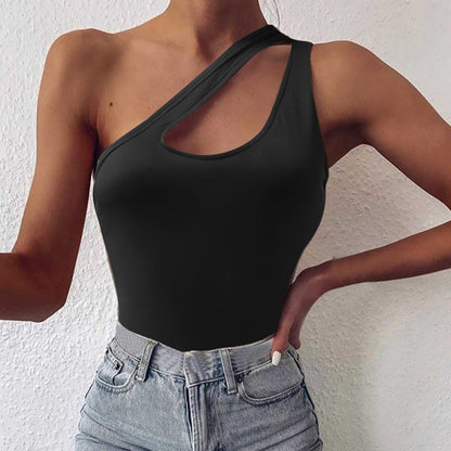 Sheer asymmetrical cami top - Love Salve 