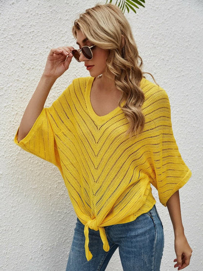 Sheer batwing sleeve cover-up - Love Salve 